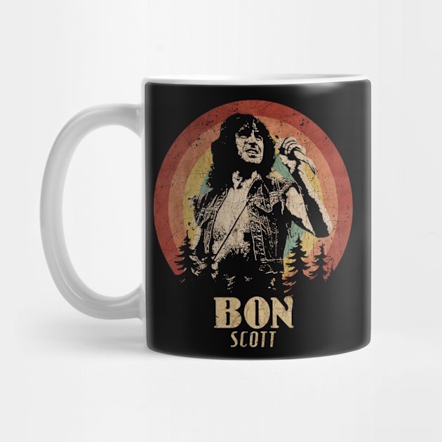 Retro Sunset Bon Scott by Next And Stop